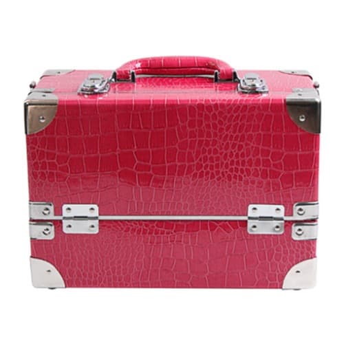 2단 대형 악어무늬 핑크