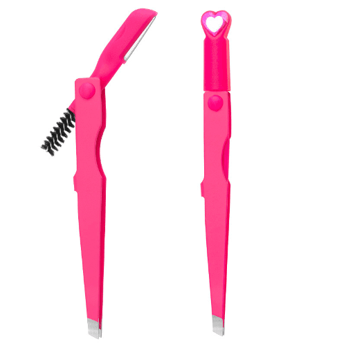 3in1 땅콩브러쉬 눈썹칼 핀셋 멀티 세트