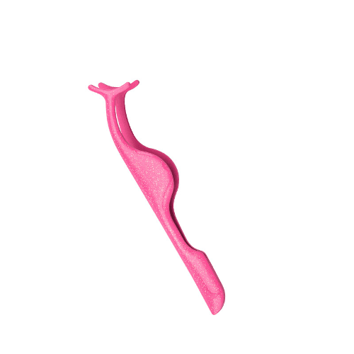 엠보 글리터 라운드 속눈썹 핀셋