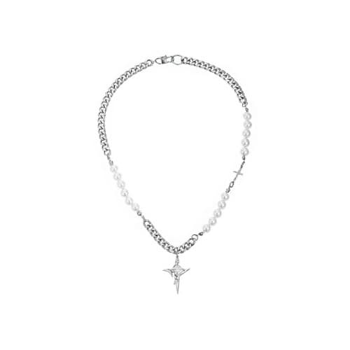 미니 스파크 크리스탈 드롭 목걸이 [2type]