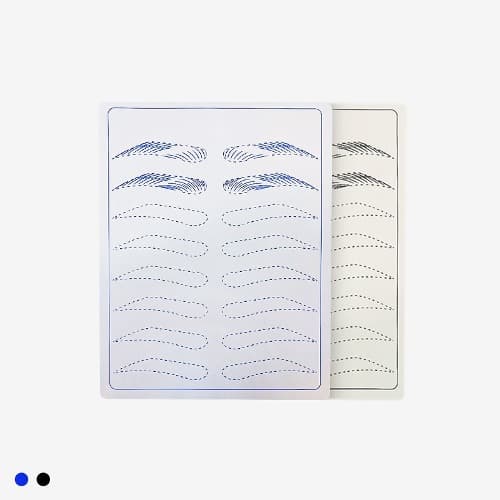 리무버블 눈썹 연습 고무판