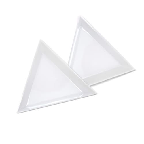 네일 파츠 스톤 삼각 트레이 접시