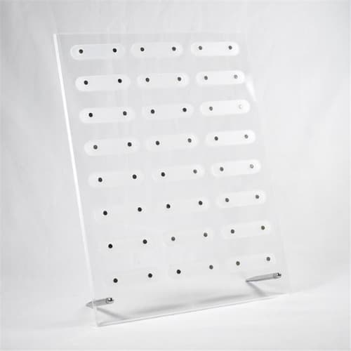 네일팁 디스플레이 투명 진열대 스탠드 보드판 3X8