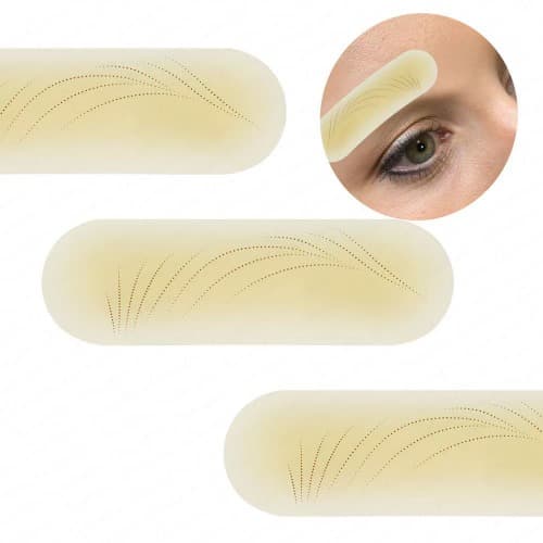 눈썹 위에 부착 가능한 연습용 미니 고무판（한쌍）