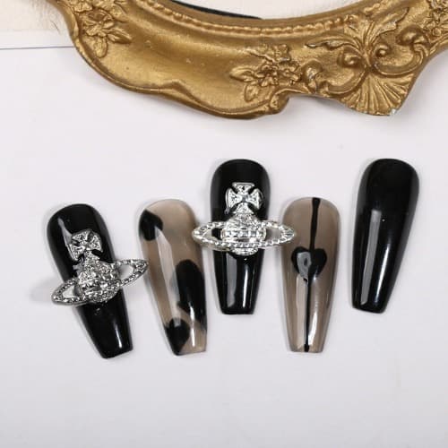 명품 행성 우주선 큐빅 네일 파츠 5개입