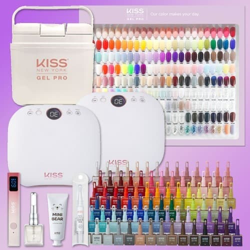 키스뉴욕 오픈컬러 상생프로모션 100컬러 페블팬램프 젤네일세트+캠핑쿨러