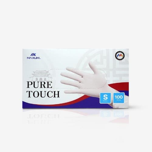 MAXUM 맥섬 퓨어 터치 라텍스 장갑 글러브 100매