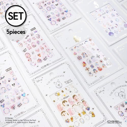 디젤 디즈니 네일 데코 스티커 5종