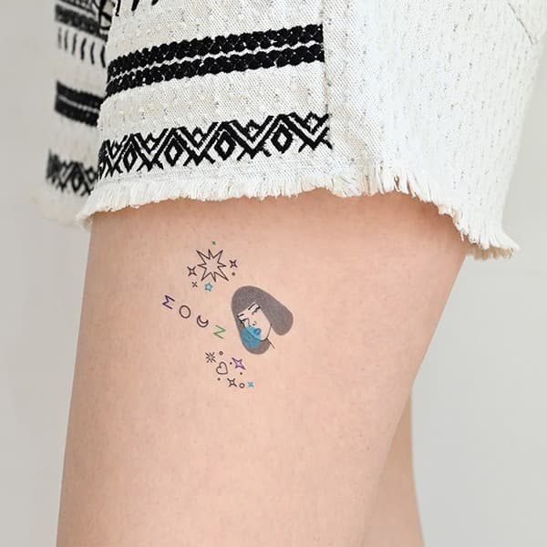 파셋 타투 스티커 013 (라인)