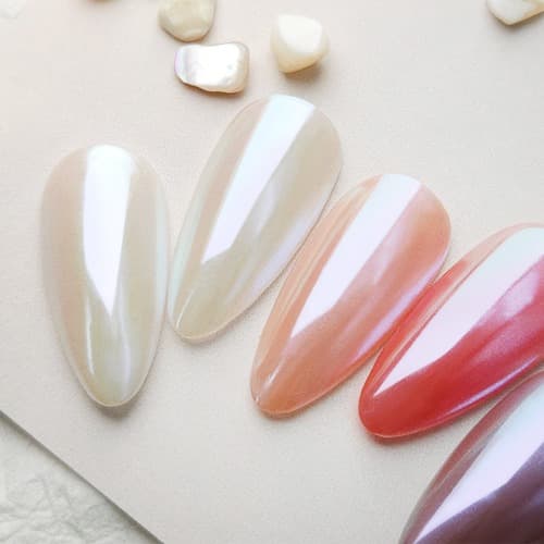 다이아미 미러파우더 머메이드펄 화이트 퍼플