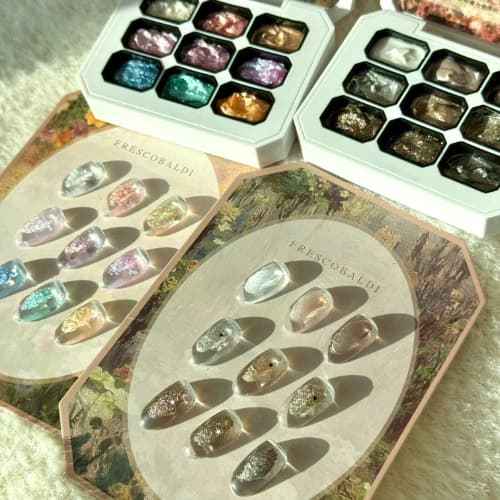 아우라글리터 크리미 팔레트 질감젤 글리터 텍스쳐 엔틱 빈티지