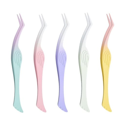 컬러 그라데이션 속눈썹 연장 핀셋